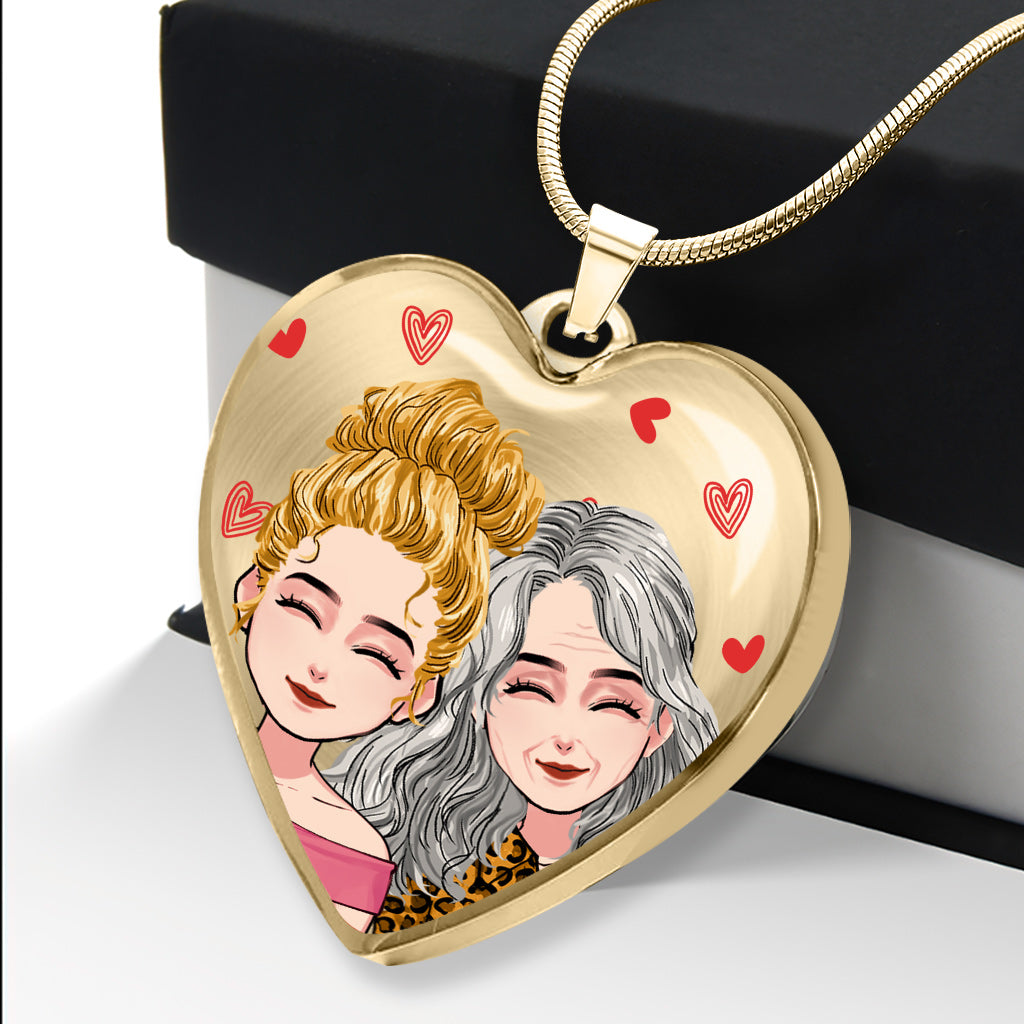 Liebe ist für immer – Personalisierte Muttertags-Herzanhänger-Halskette