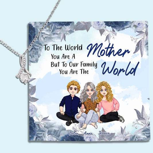 Du bist Mutter, aber für deine Familie – Personalisierte Muttertags-Halskette 