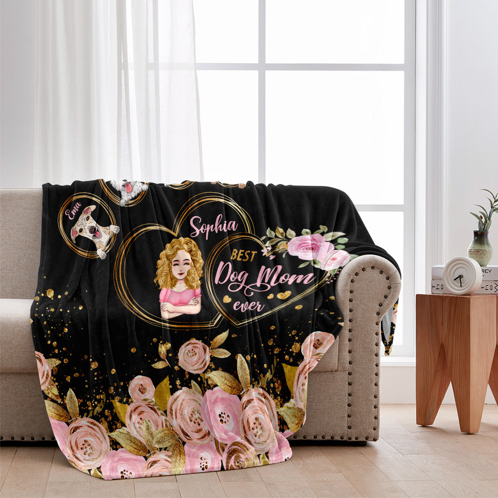 Die beste Hundemama aller Zeiten – personalisierte Hundedecke zum Muttertag