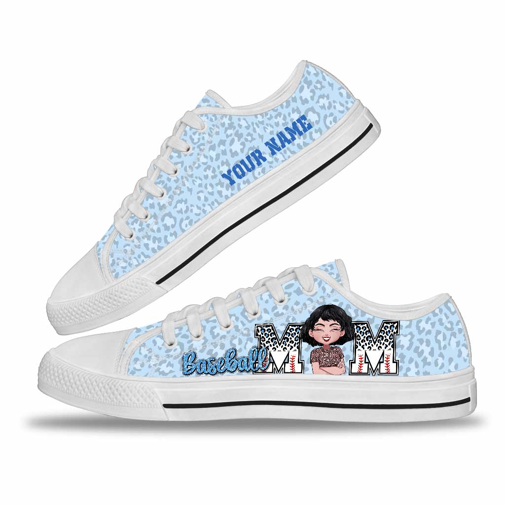 Baseball Mom – Personalisierte Baseball-Schuhe (niedriger Schaft)
