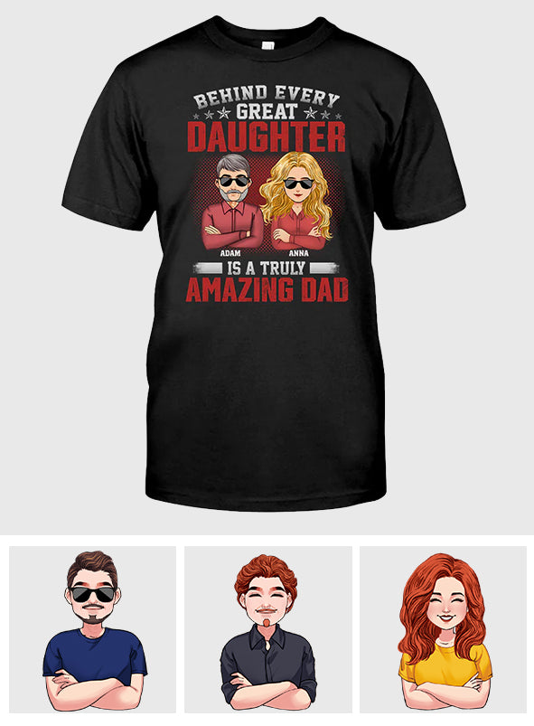 Ein wirklich großartiger Papa – Personalisiertes Vatertags-T-Shirt und Hoodie