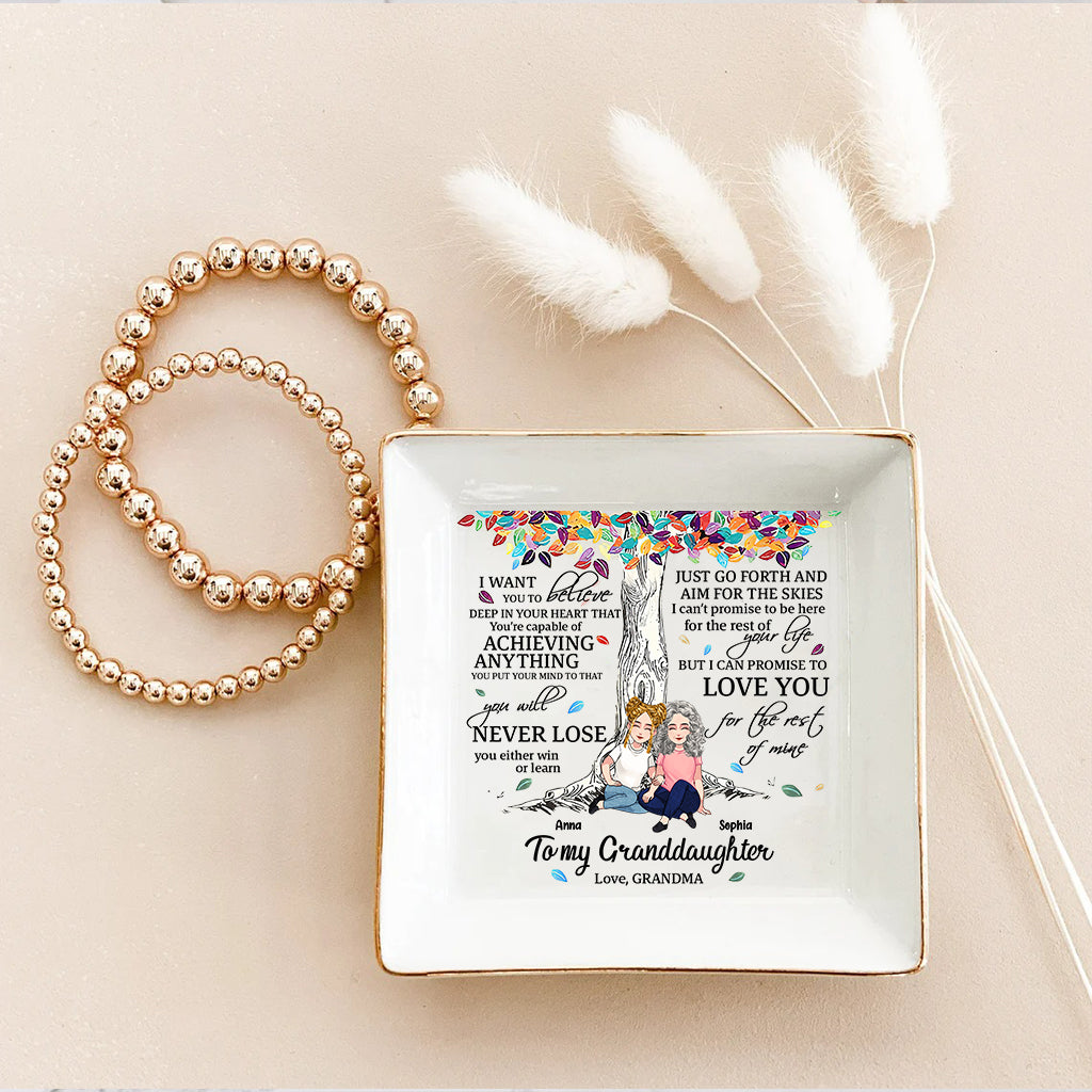 An meine Enkelin – Personalisierte Schmuckschale zum Muttertag für Oma