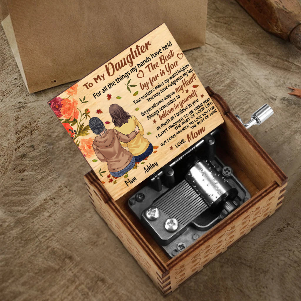 Love You The Rest Of Mine - Personalized Mother's day Mother Hand Crank Music Box