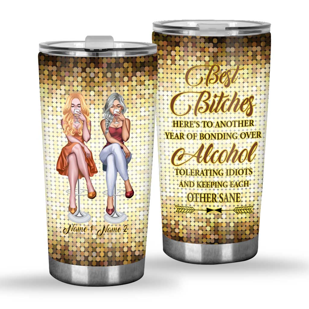 Drunk Besties - Personalisierter Becher