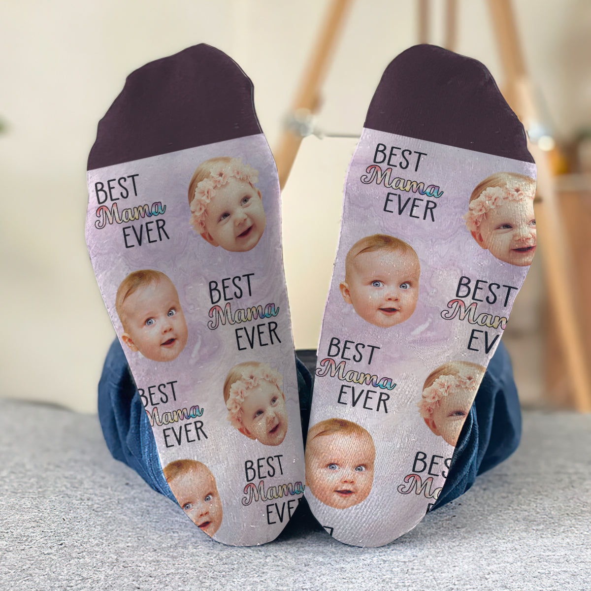 Die beste Oma der Welt – Geschenk für Mama, Tante – Personalisierte Socken
