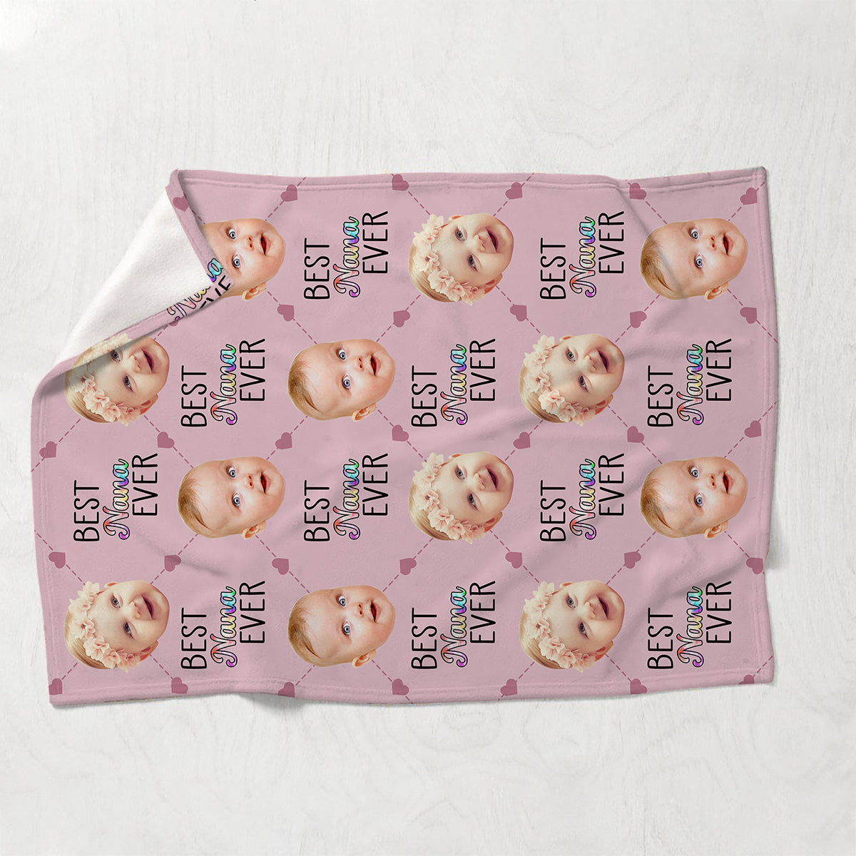 Die beste Oma und Mama der Welt – Geschenk für Oma, Mama, Großmutter – Personalisierte Decke