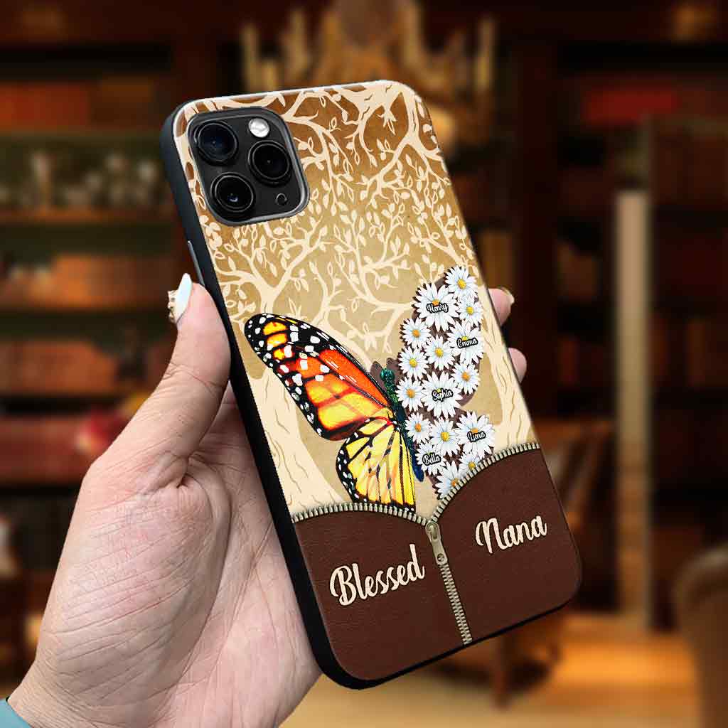 Butterfly Daisy – Personalisierte Handyhülle für Oma