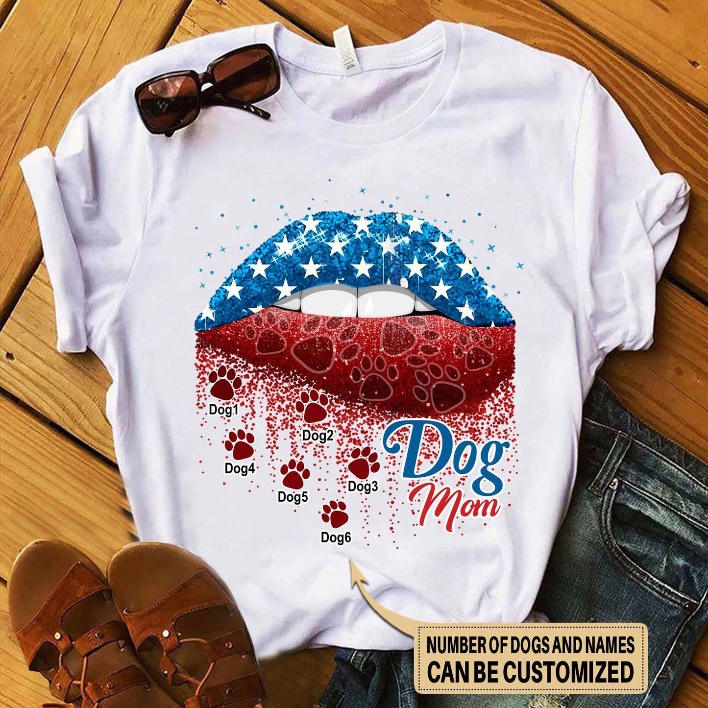 Personalisiertes T-Shirt und Hoodie für Hundemama