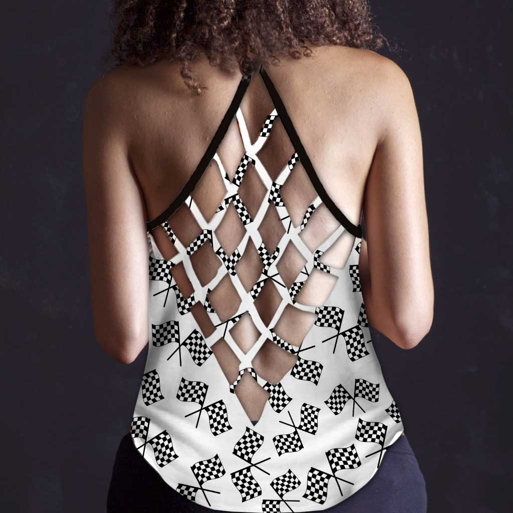 Ich mag Katzen und Rennsport-Tanktop