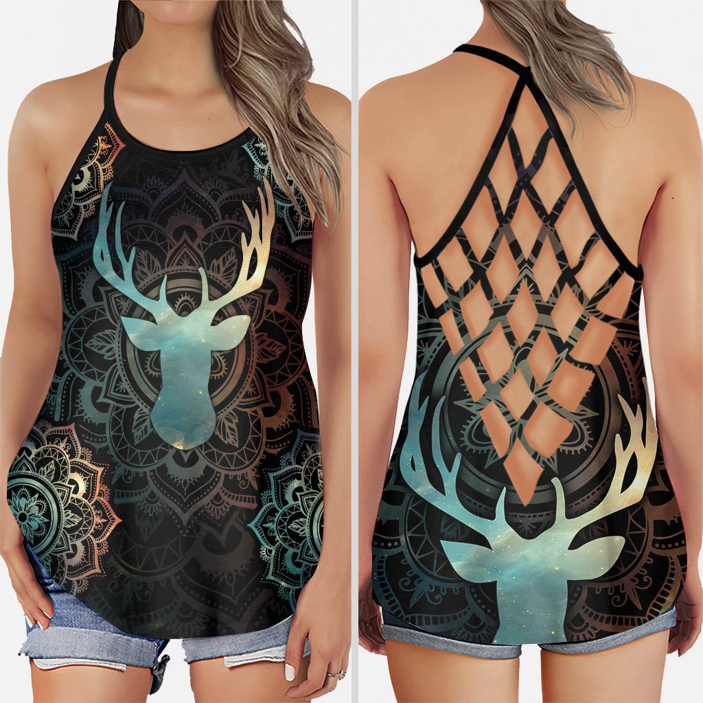 Hunting Mandala Cross Tank Top