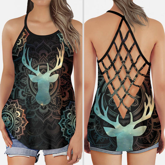 Hunting Mandala Cross Tank Top