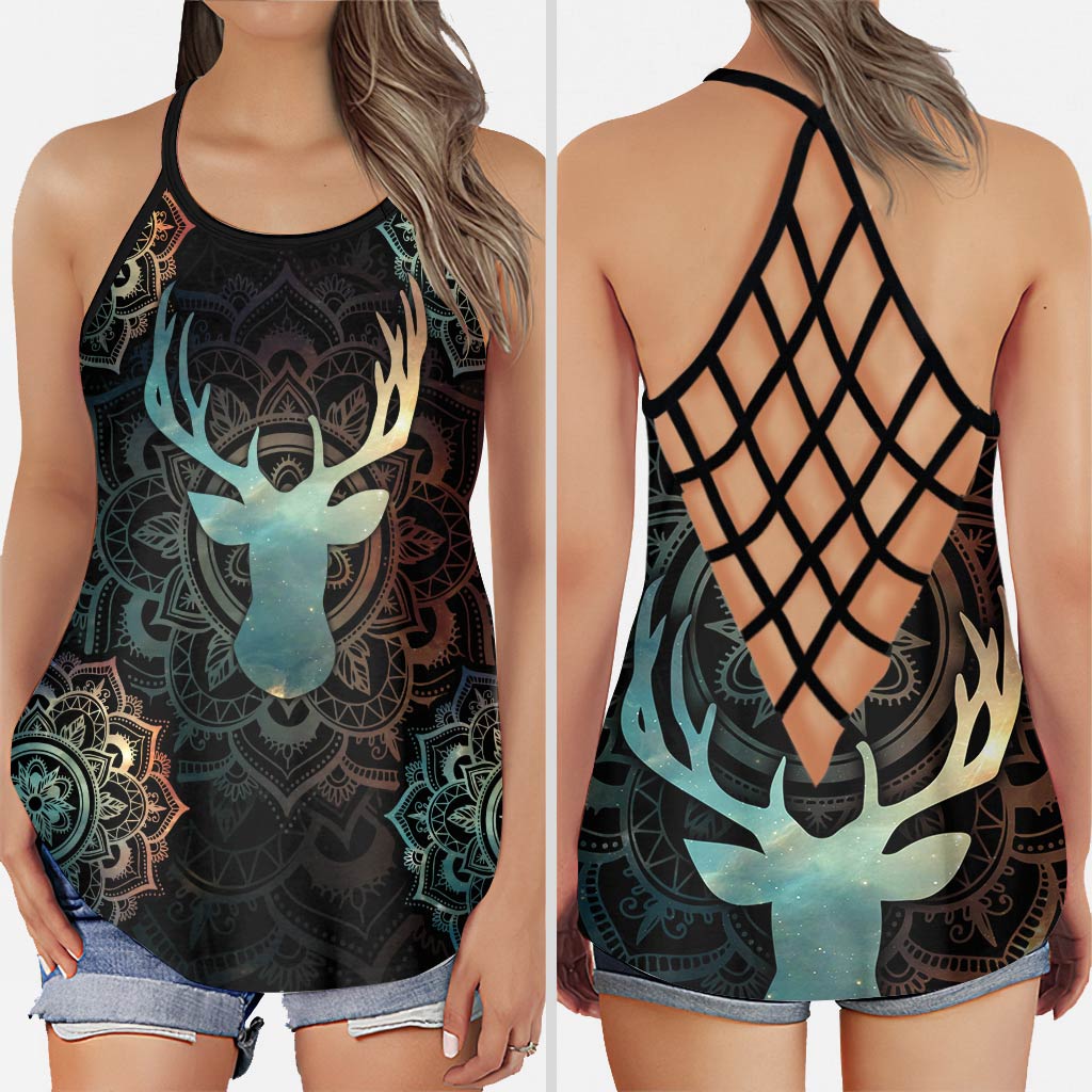 Hunting Mandala Cross Tank Top