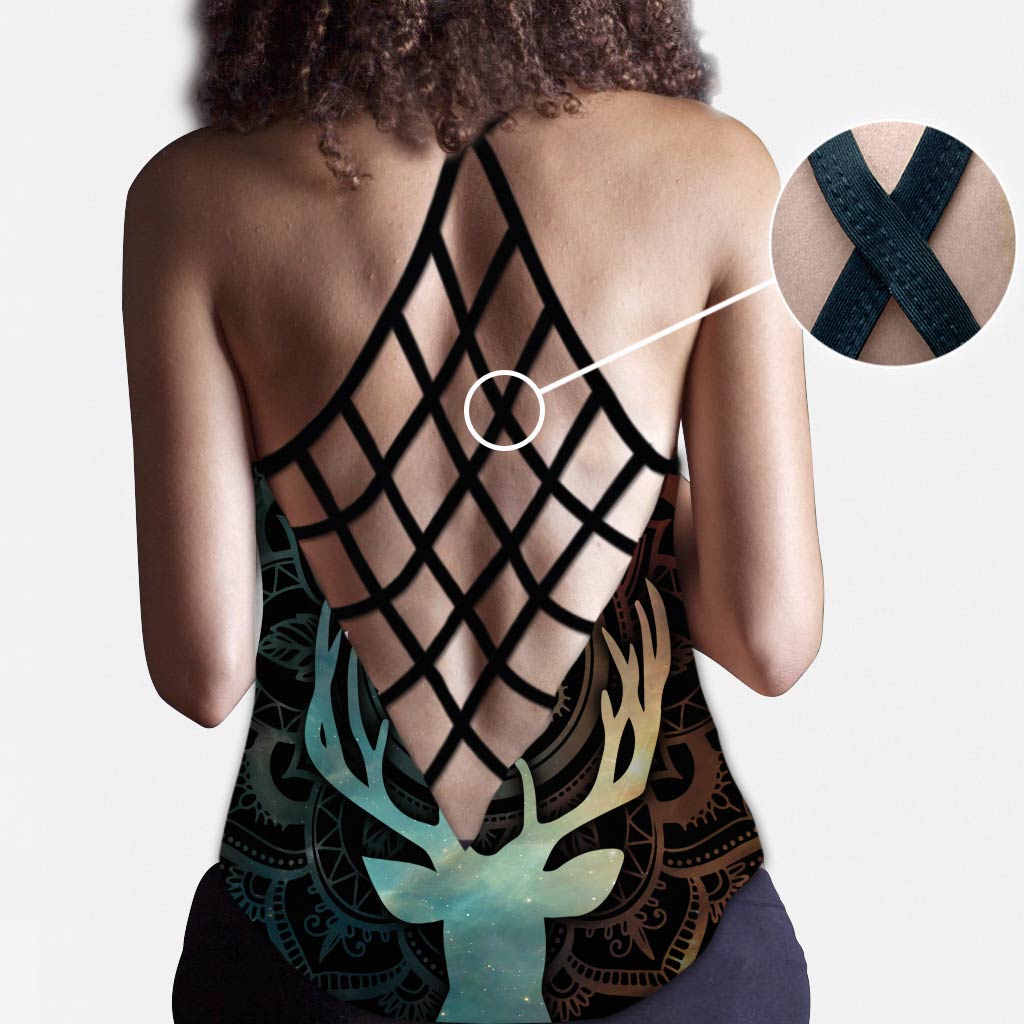 Hunting Mandala Cross Tank Top