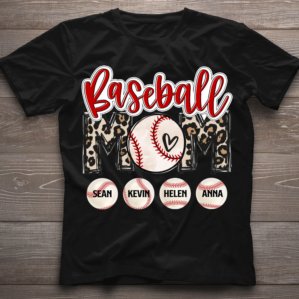 Baseball-Mama – Personalisiertes Baseball-T-Shirt und Hoodie