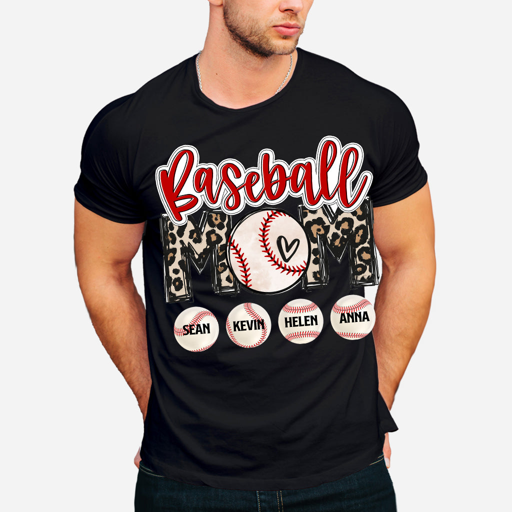 Baseball-Mama – Personalisiertes Baseball-T-Shirt und Hoodie