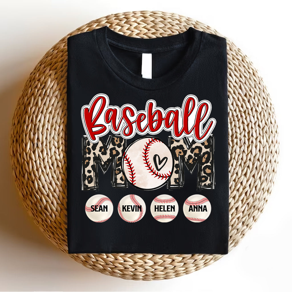 Baseball-Mama – Personalisiertes Baseball-T-Shirt und Hoodie
