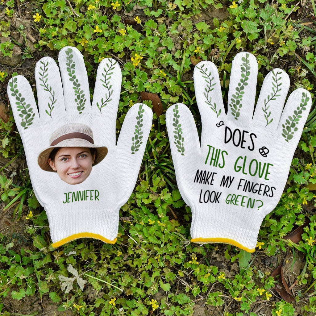 Lassen diese Handschuhe meine Finger grün aussehen? - Personalisierte Gartenhandschuhe