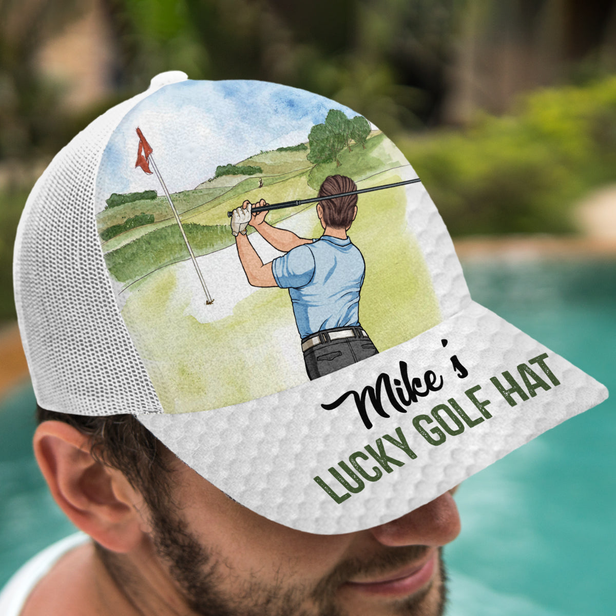 My Lucky Golf Cap - Personalized Golf Trucker Hat