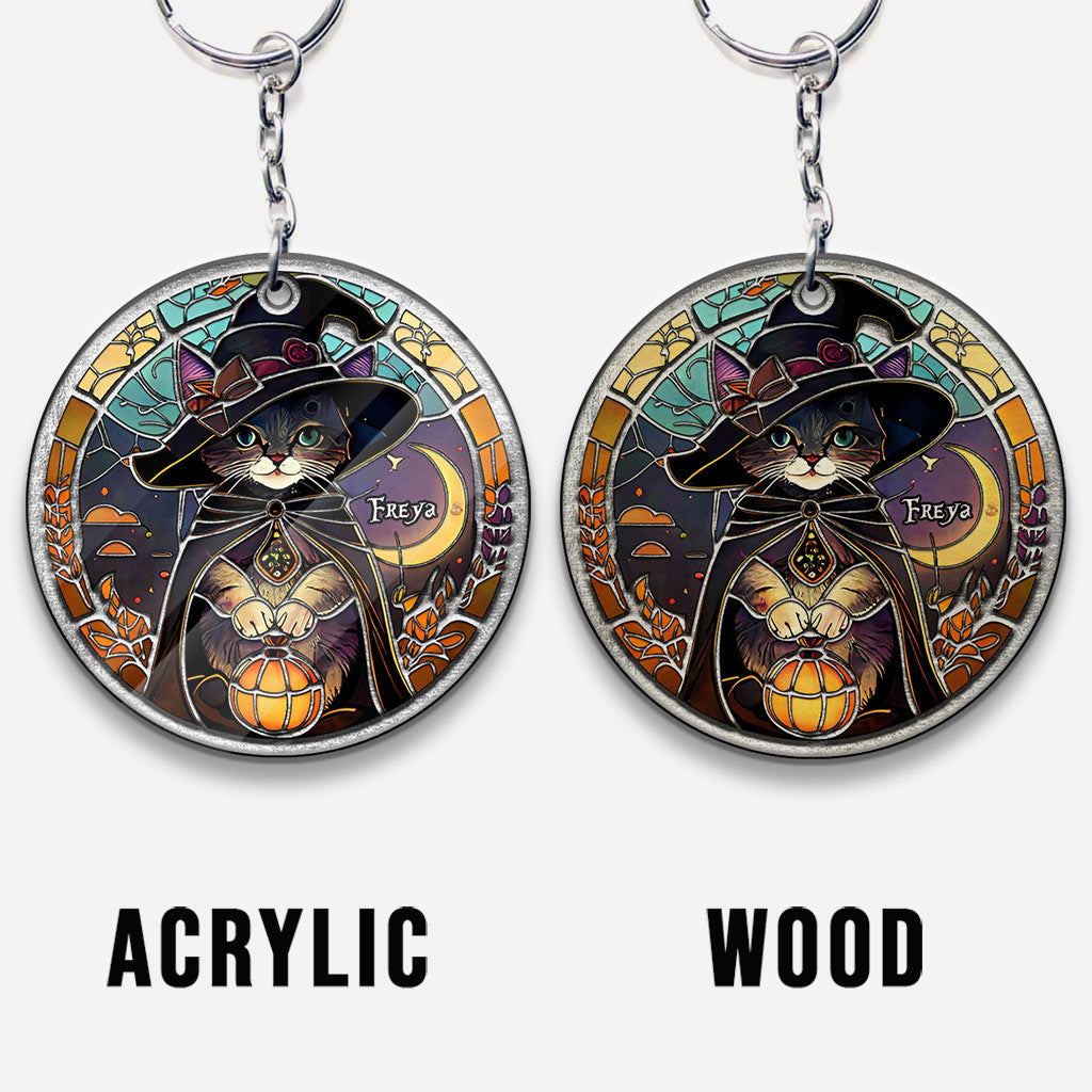 Hallo Dunkelheit – Personalisierter Hexen-Schlüsselanhänger