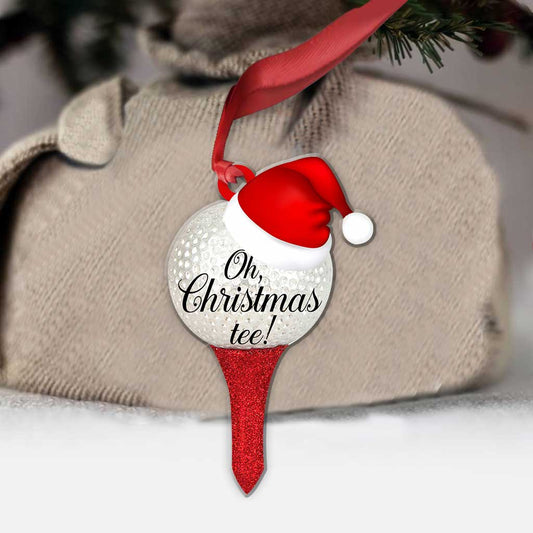 Oh Christmas Tee - Golf Ornament (Printed On Both Sides)