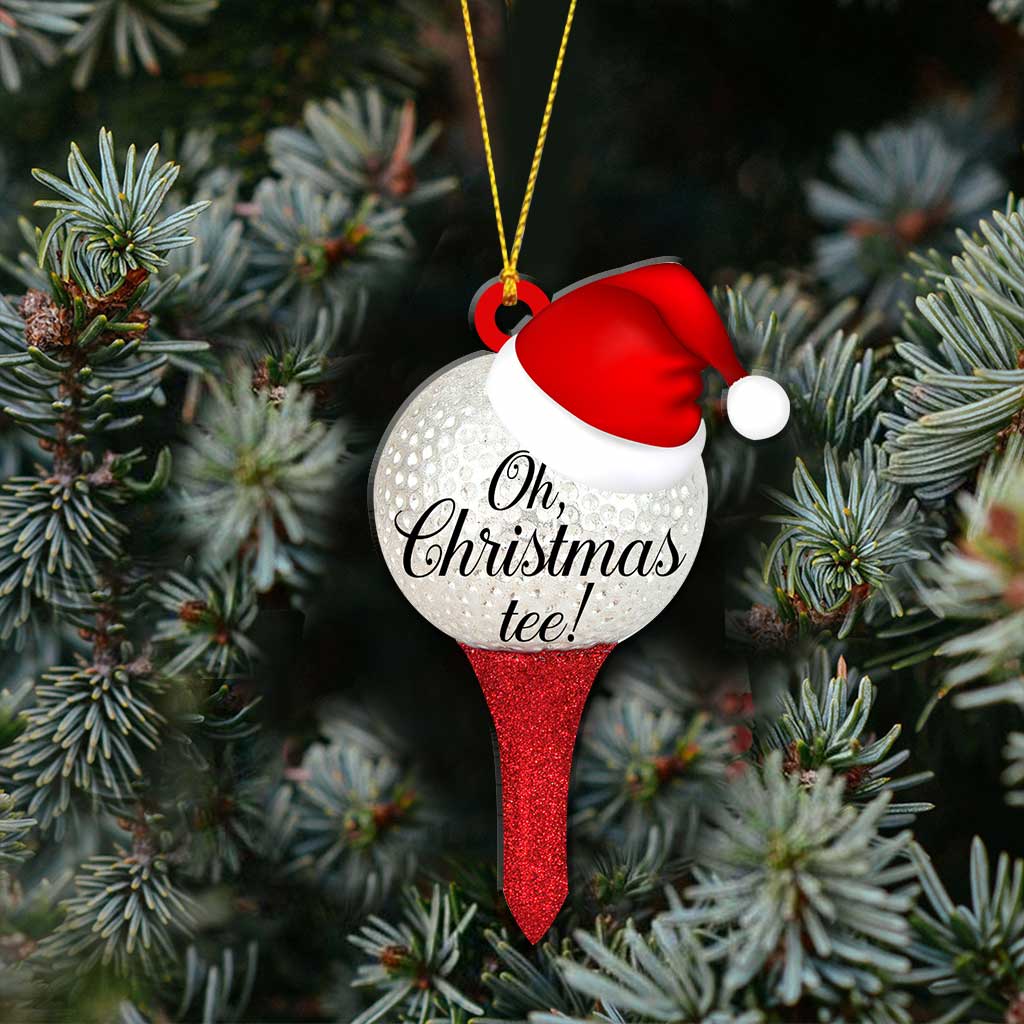 Oh Christmas Tee - Golf Ornament (Beidseitig bedruckt)