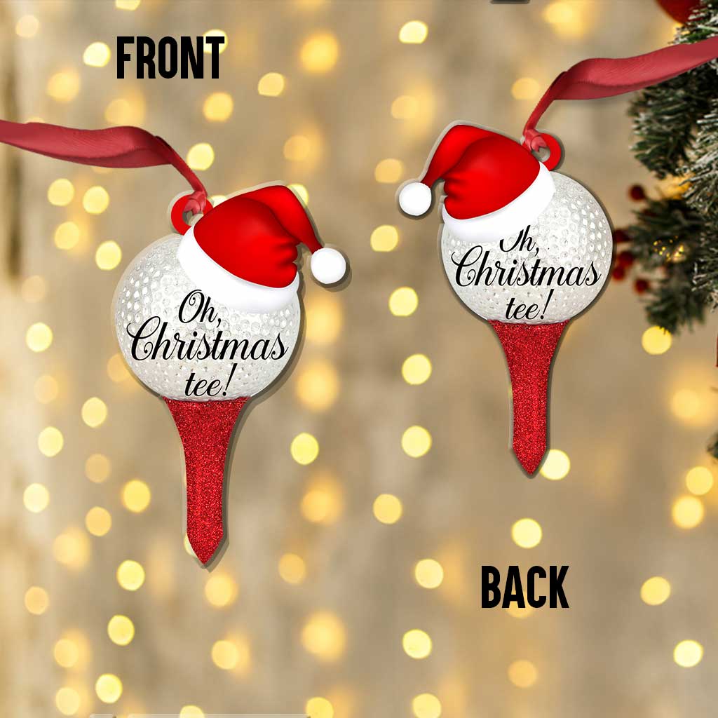 Oh Christmas Tee - Golf Ornament (Beidseitig bedruckt)