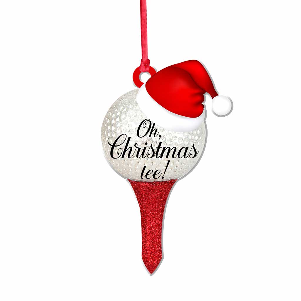 Oh Christmas Tee - Golf Ornament (Beidseitig bedruckt)