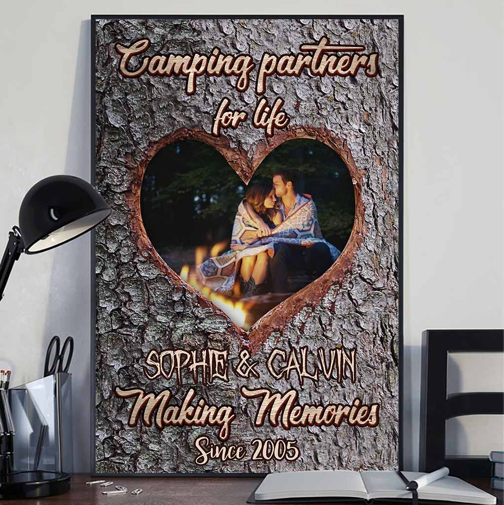 Glückliche Camper – Personalisiertes Campingposter