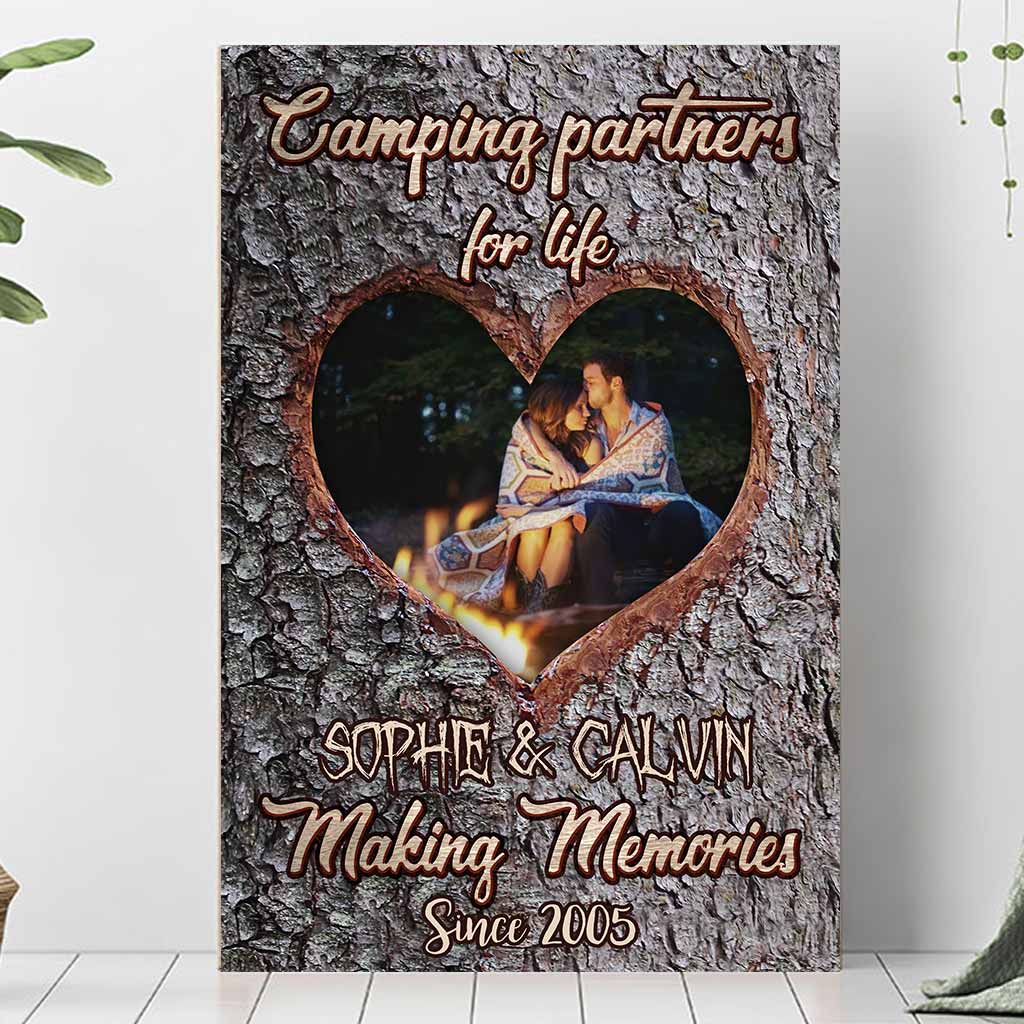 Glückliche Camper – Personalisiertes Campingposter