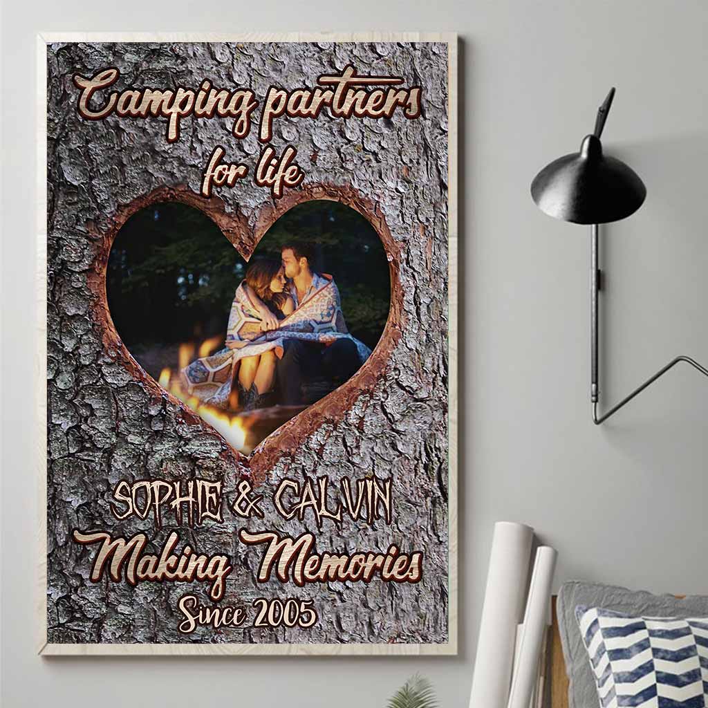 Glückliche Camper – Personalisiertes Campingposter