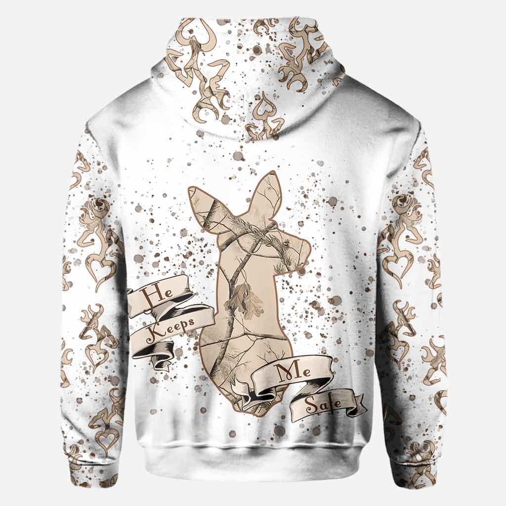 Seine Hirschkuh, ihr Hirsch – Personalisiertes T-Shirt und Hoodie für Paare auf der Jagd.