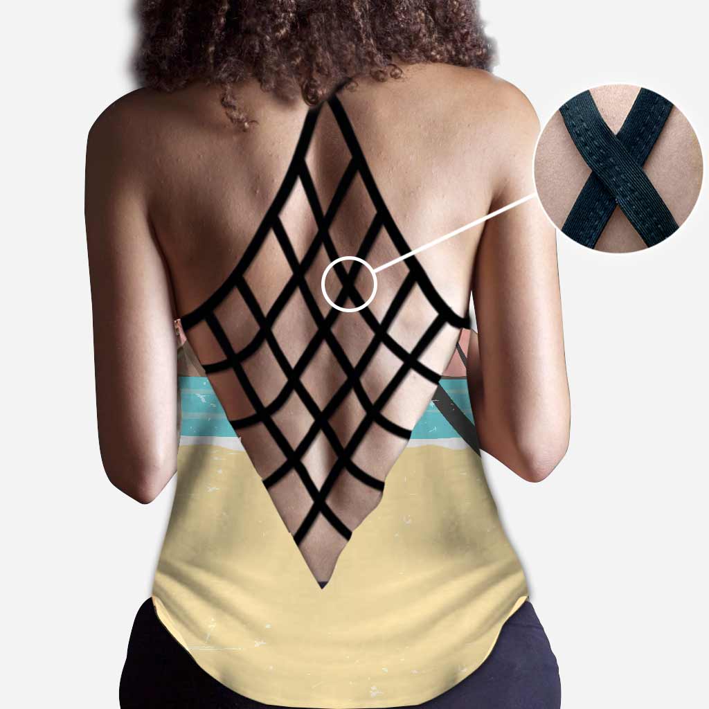 Salty Lil' Beaches - Personalisiertes Bestie Cross Tanktop