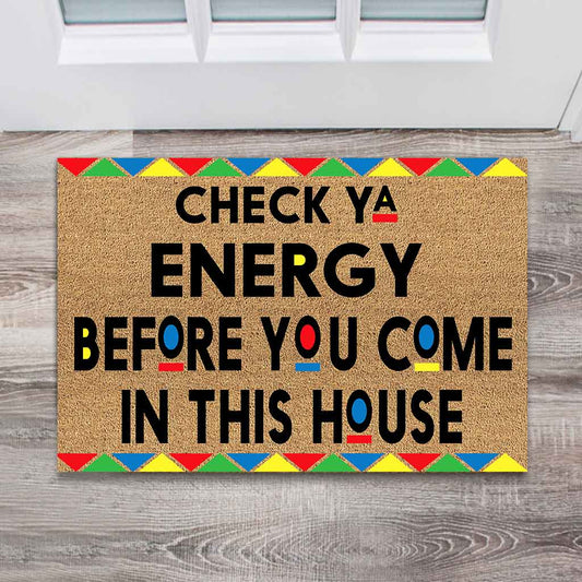Check Ya Energy – Fußmatte für Afroamerikaner 062021