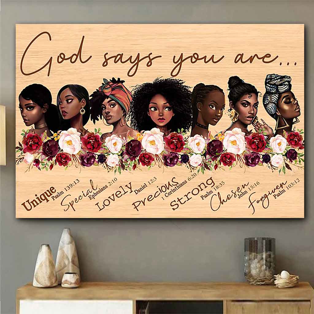 Gott sagt, du bist es – Poster für Afroamerikaner 062021