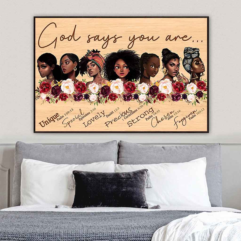 Gott sagt, du bist es – Poster für Afroamerikaner 062021