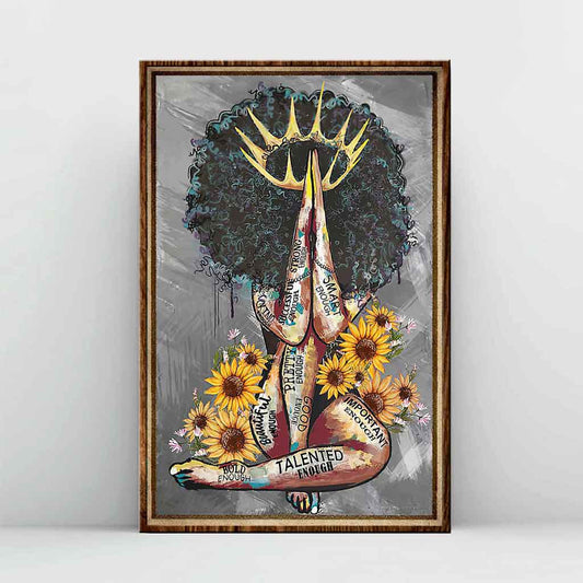 Du bist – Poster für Afroamerikaner 062021