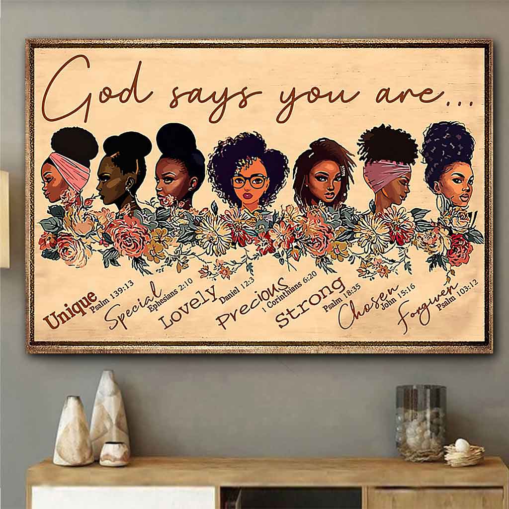Gott sagt, du bist es – Poster für Afroamerikaner 062021