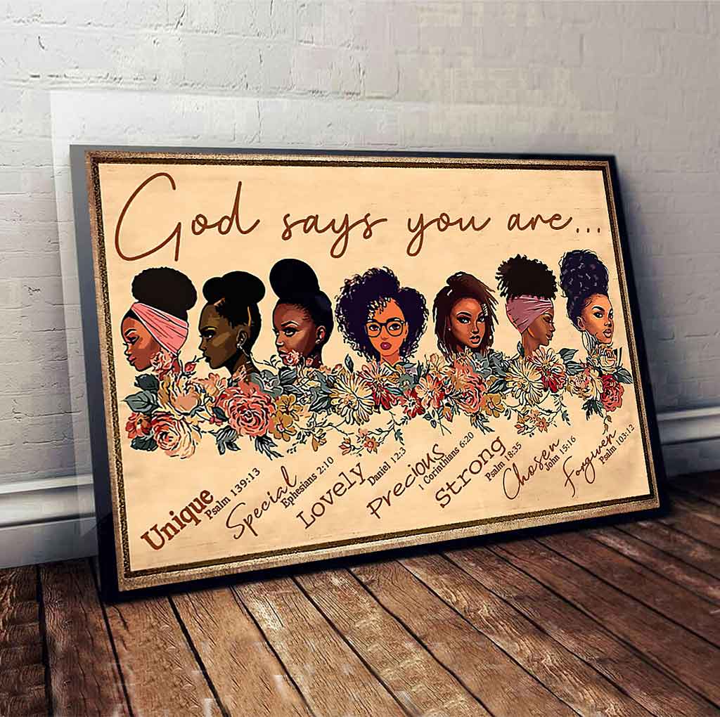 Gott sagt, du bist es – Poster für Afroamerikaner 062021
