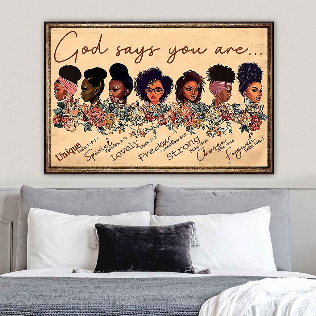 Gott sagt, du bist es – Poster für Afroamerikaner 062021
