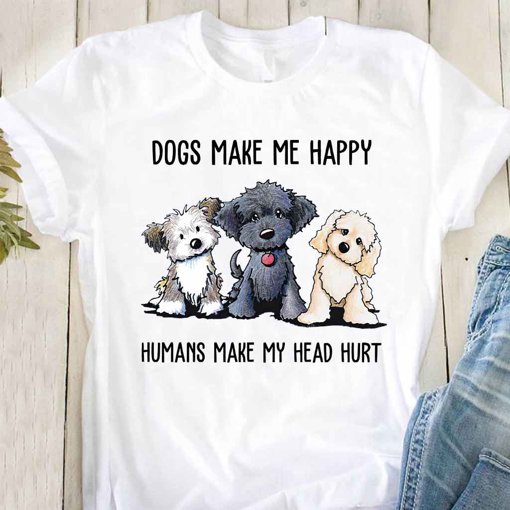 Hunde machen mich glücklich – T-Shirt und Hoodie 062021