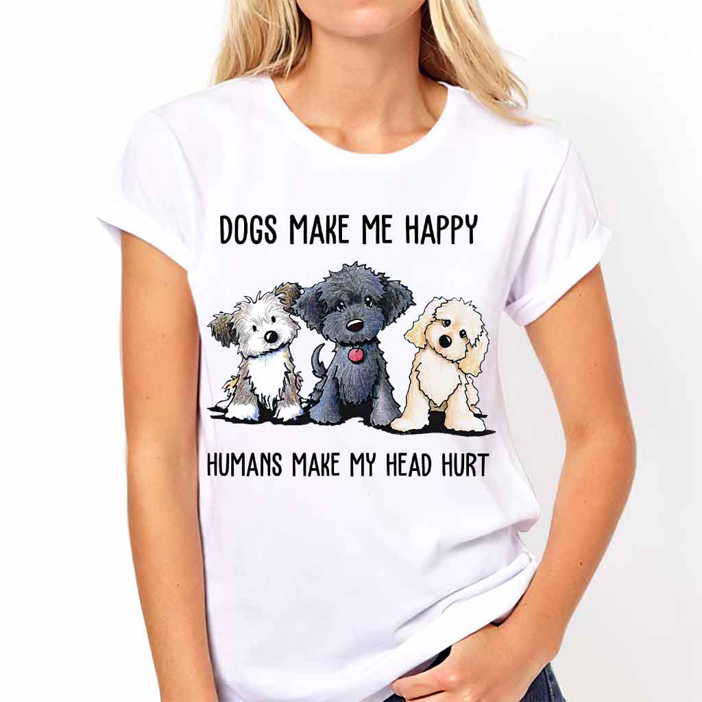 Hunde machen mich glücklich – T-Shirt und Hoodie 062021