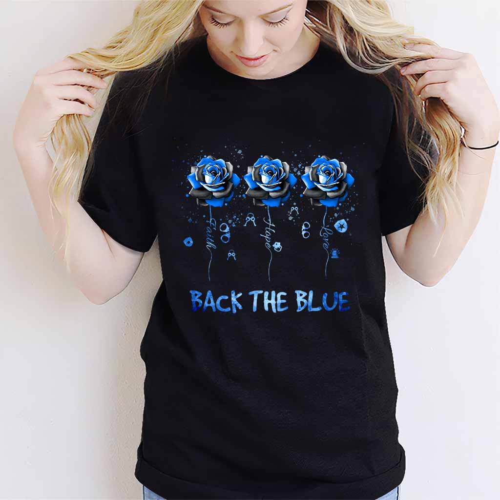 Blue Roses – Polizeibeamten-T-Shirt und Hoodie 062021