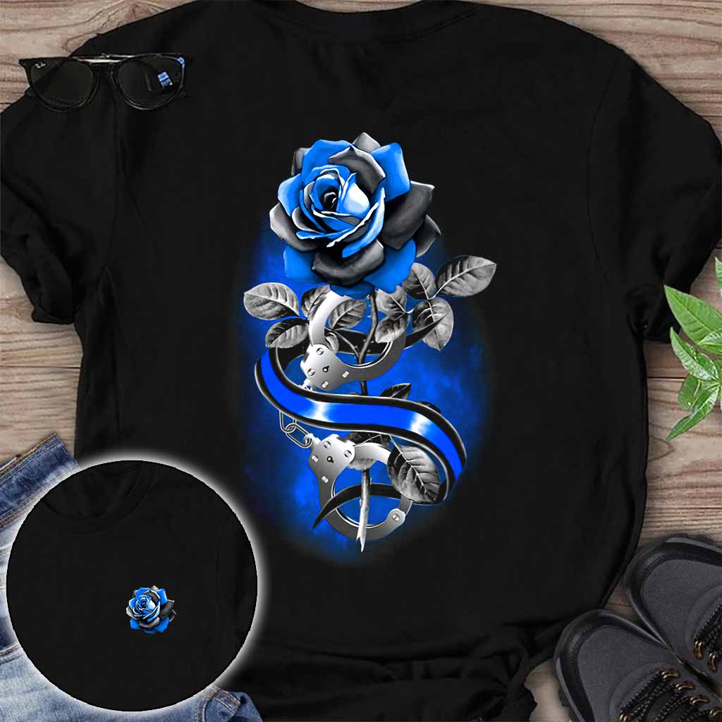 Blue Rose – Polizeibeamten-T-Shirt und Hoodie 062021