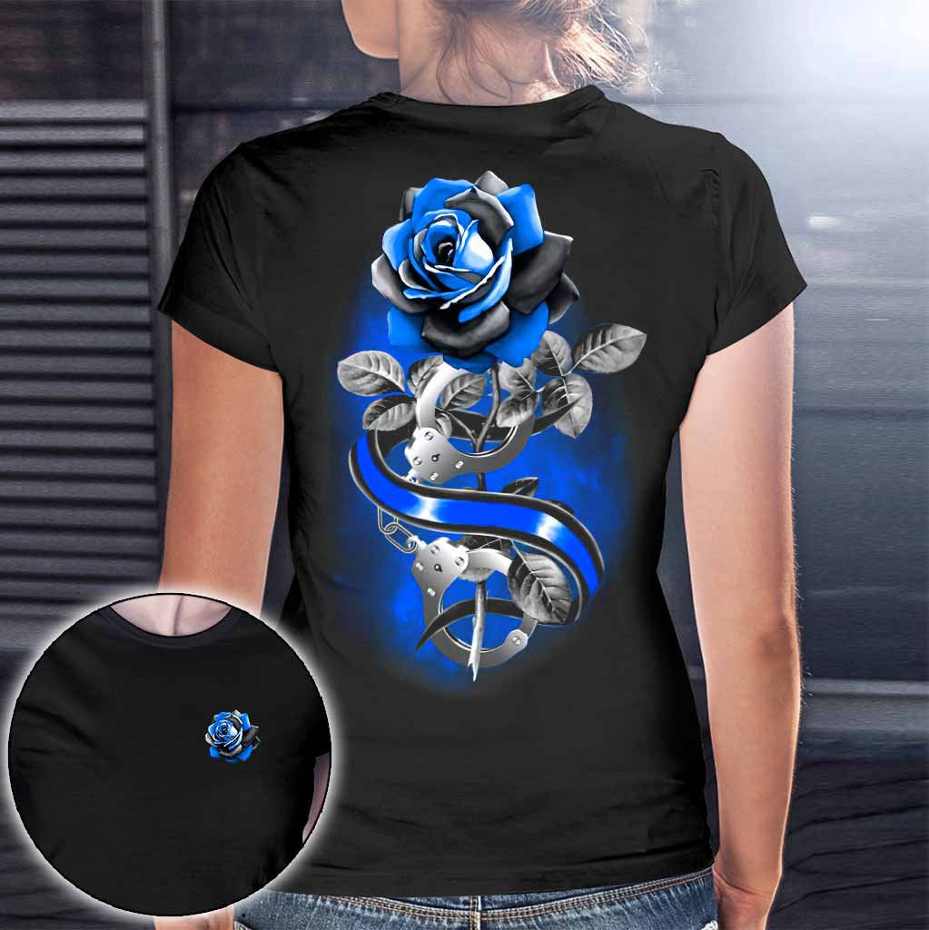 Blue Rose – Polizeibeamten-T-Shirt und Hoodie 062021