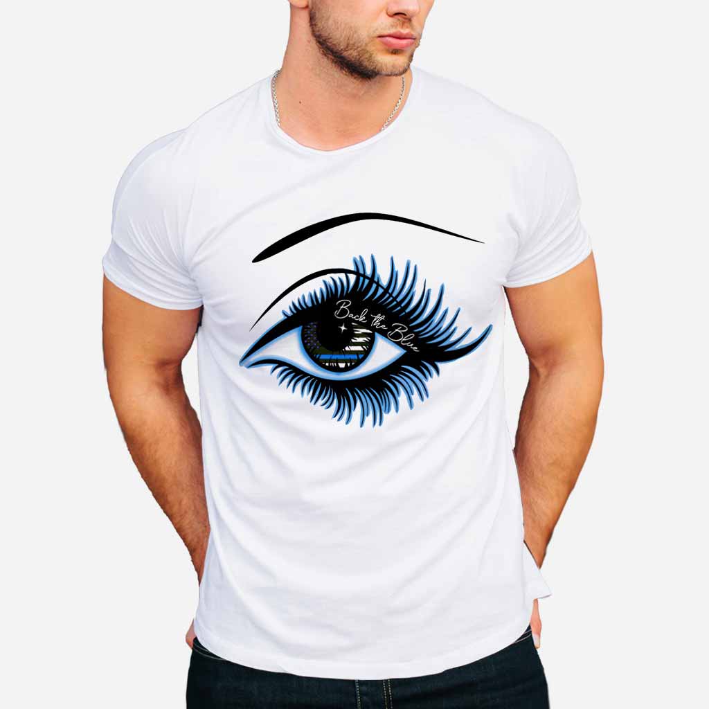 Blue Line Eye - Police Officer T-shirt And Hoodie 062021