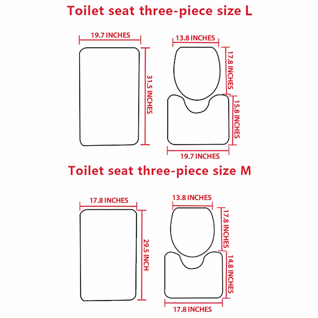 Hexe – 3-teiliges Badematten-Set