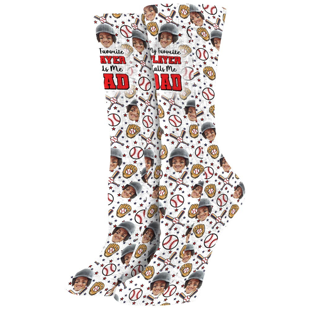Mein Lieblingsspieler – personalisierte Baseballsocken