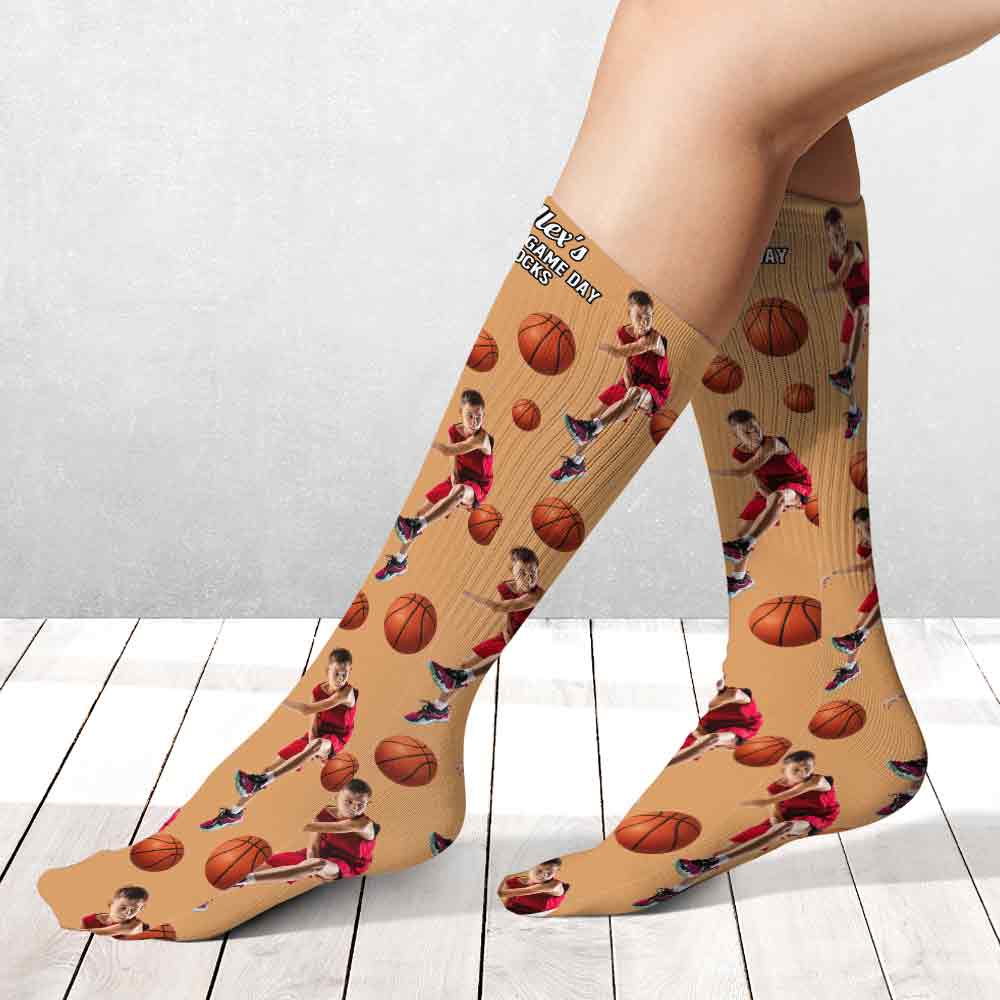 Lucky Game Day Socken – Personalisierte Basketballsocken