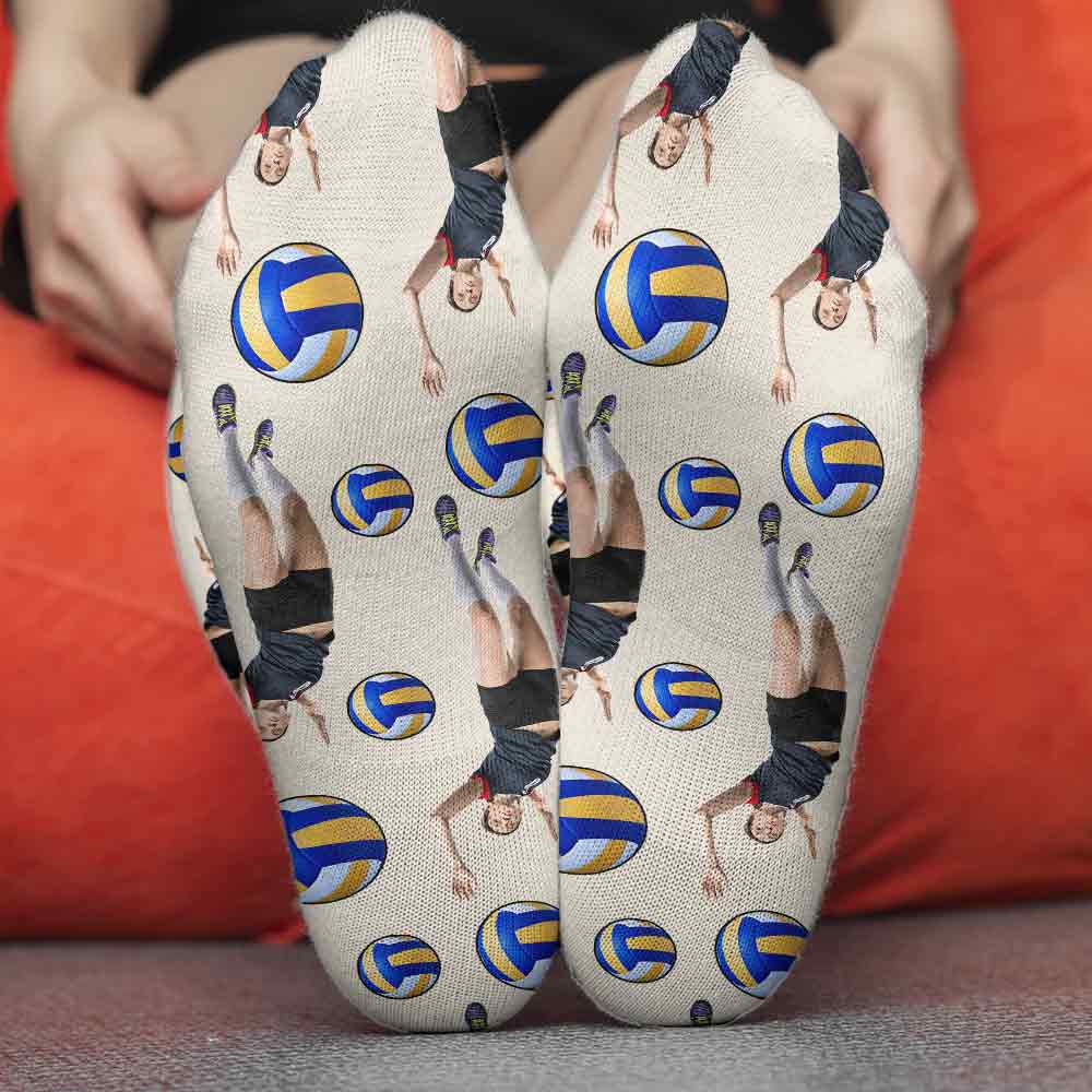 Glückssocken für den Spieltag – Personalisierte Volleyballsocken