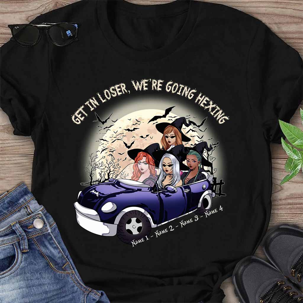 Steig ein, Verlierer! Wir verhexen die Hexe! - Personalisiertes Halloween-T-Shirt und Hoodie